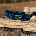 Double Braided Rope Dog Lead – Blue Teal