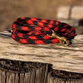 Double Braided Rope Dog Lead – Red Black