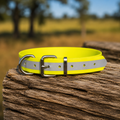 Heavy-Duty Reflective PVC Dog Collar - Yellow